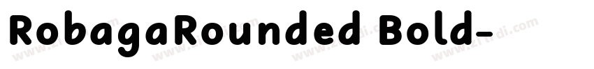 RobagaRounded Bold字体转换